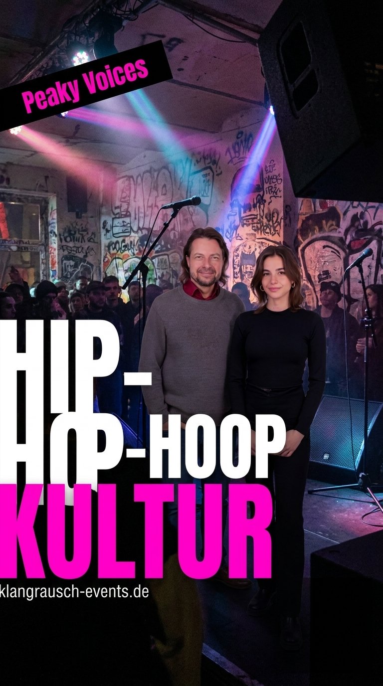 Hip-Hop-Venue mit Bühne und DJ-Setup